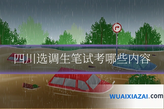 四川选调生笔试考哪些内容