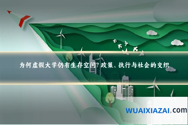 为何虚假大学仍有生存空间？政策、执行与社会的交织