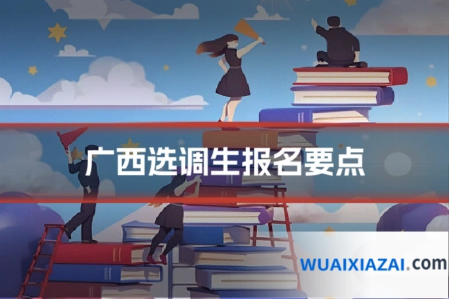广西选调生报名要点