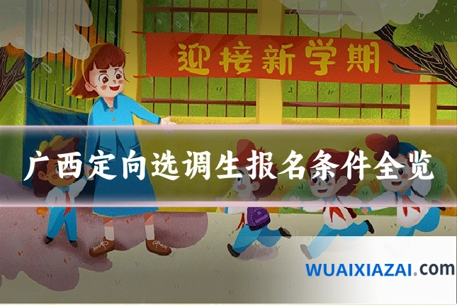 广西定向选调生报名条件全览