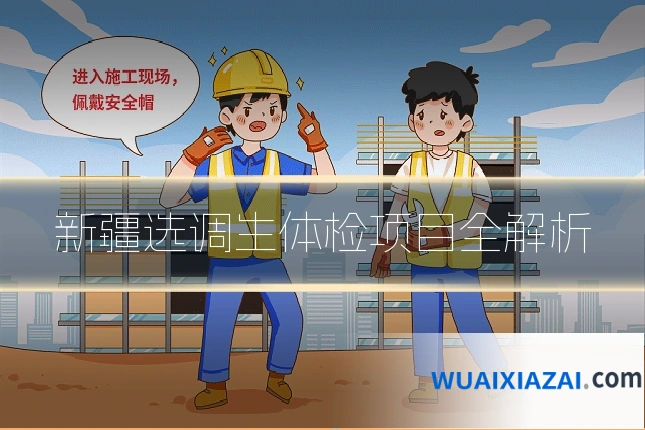 新疆选调生体检项目全解析