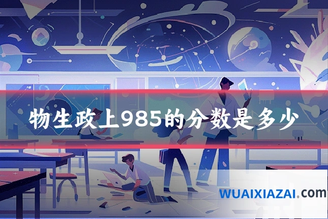 物生政上985的分数是多少