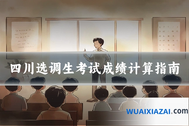 四川选调生考试成绩计算指南