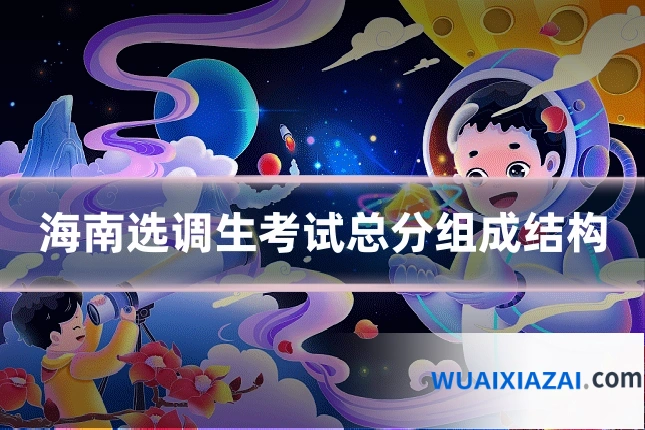 海南选调生考试总分组成结构