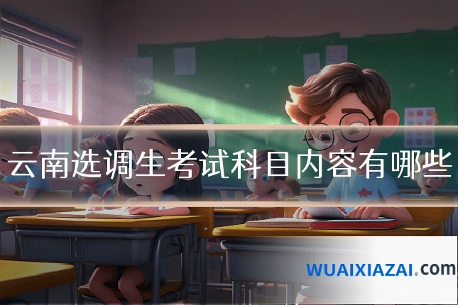 云南选调生考试科目内容有哪些