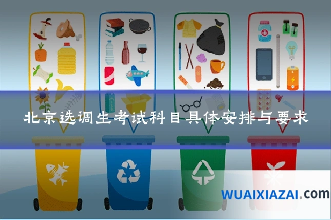 北京选调生考试科目具体安排与要求