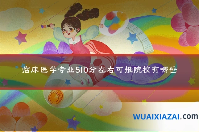 临床医学专业510分左右可报院校有哪些