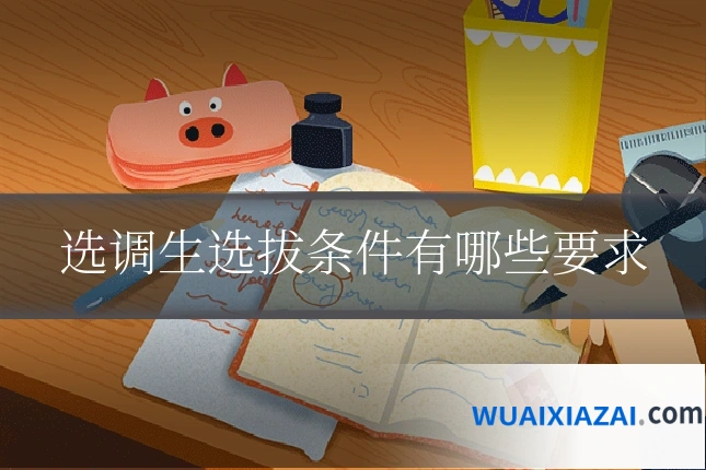 选调生选拔条件有哪些要求