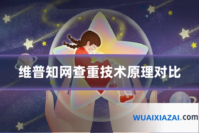 维普知网查重技术原理对比