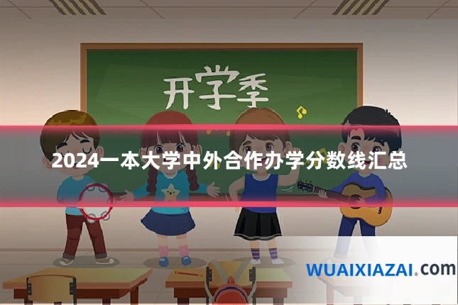2024一本大学中外合作办学分数线汇总