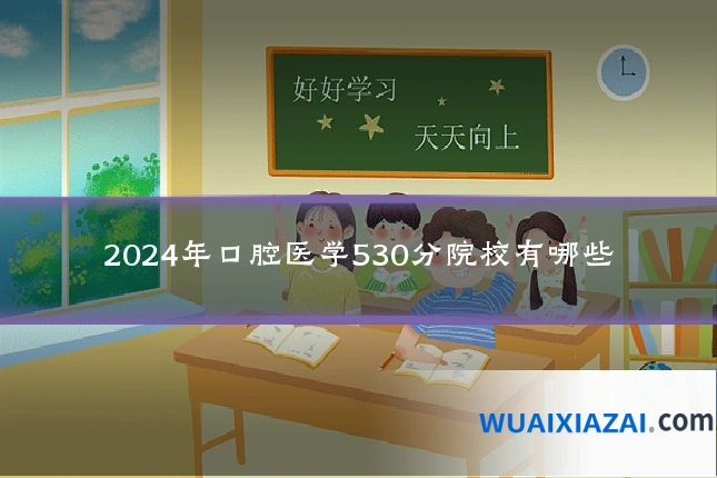 2024年口腔医学530分院校有哪些