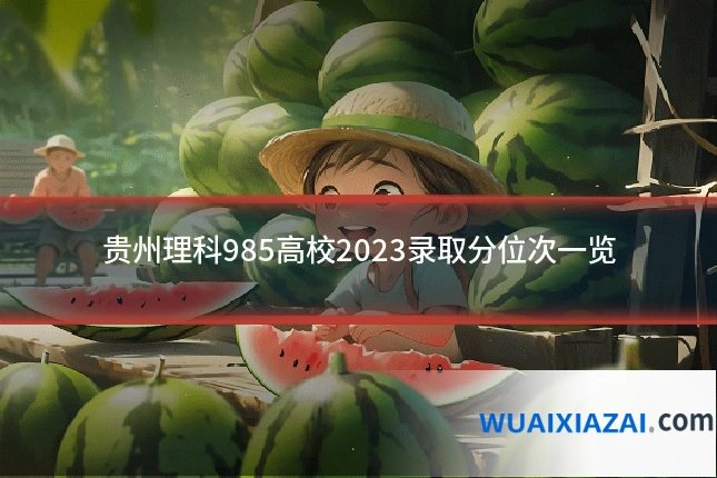 贵州理科985高校2023录取分位次一览
