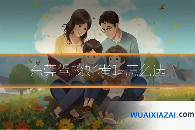 东莞驾校好考吗怎么选