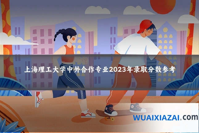 上海理工大学中外合作专业2023年录取分数参考