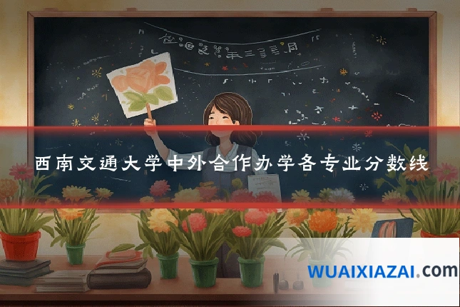 西南交通大学中外合作办学各专业分数线