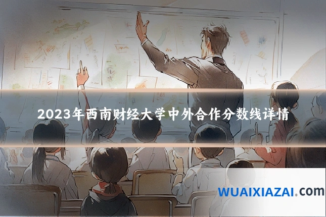 2023年西南财经大学中外合作分数线详情