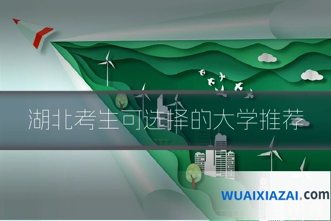 湖北考生可选择的大学推荐