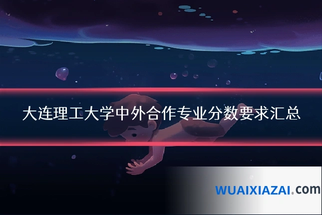 大连理工大学中外合作专业分数要求汇总
