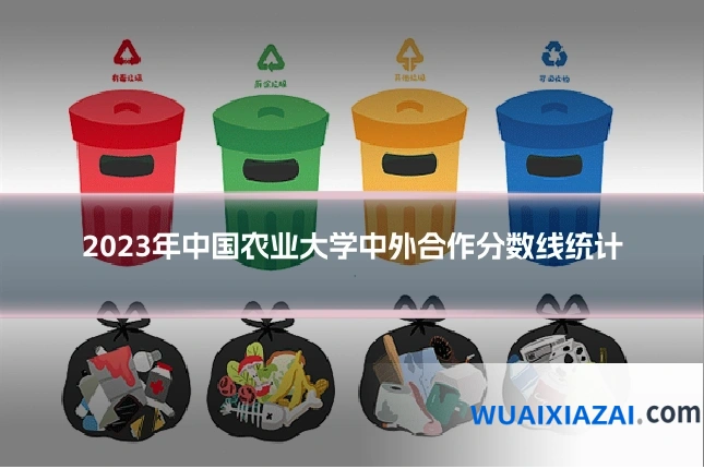 2023年中国农业大学中外合作分数线统计