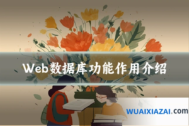 Web数据库功能作用介绍