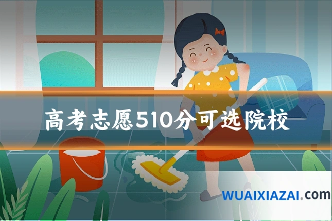 高考志愿510分可选院校