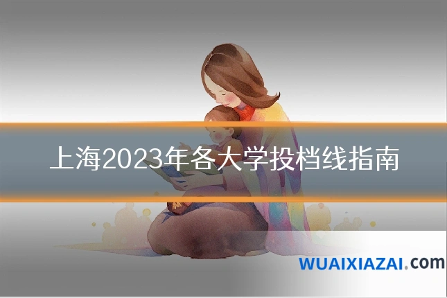 上海2023年各大学投档线指南