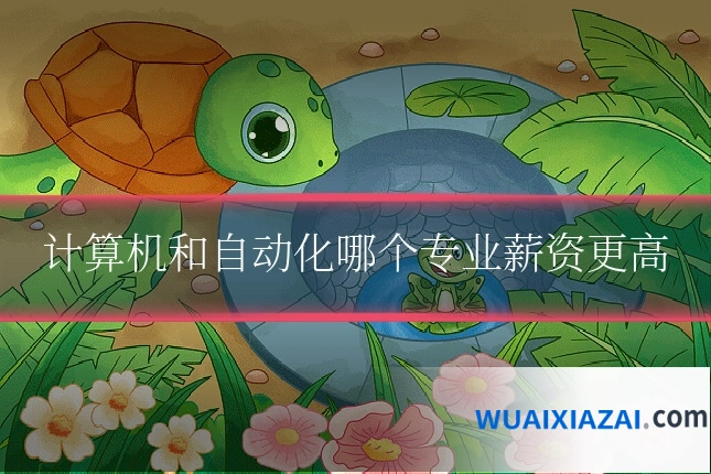 计算机和自动化哪个专业薪资更高
