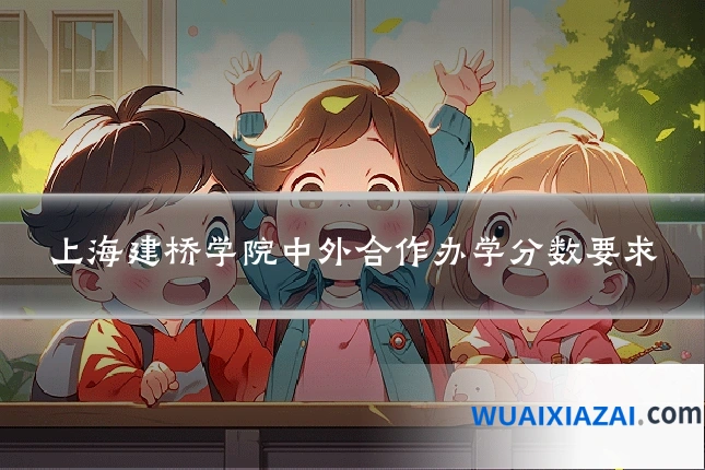 上海建桥学院中外合作办学分数要求