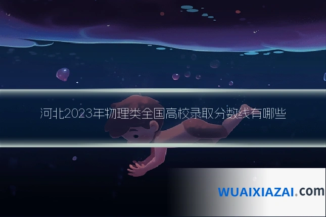 河北2023年物理类全国高校录取分数线有哪些