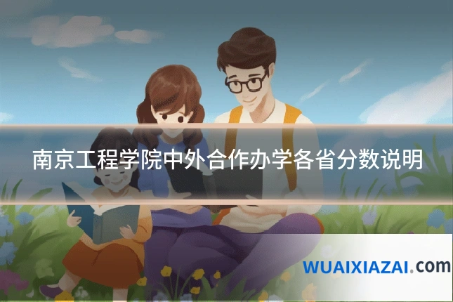 南京工程学院中外合作办学各省分数说明