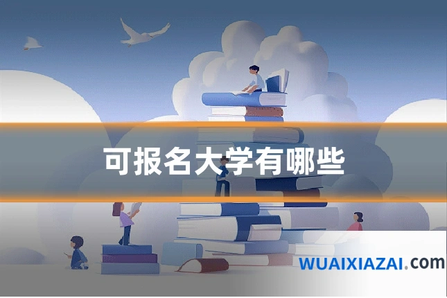 可报名大学有哪些