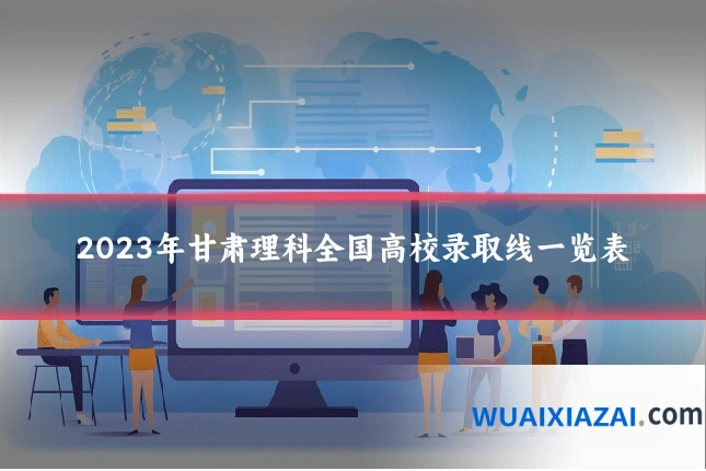2023年甘肃理科全国高校录取线一览表