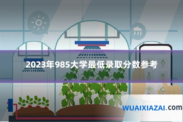 2023年985大学最低录取分数参考