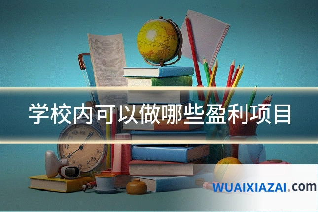 学校内可以做哪些盈利项目