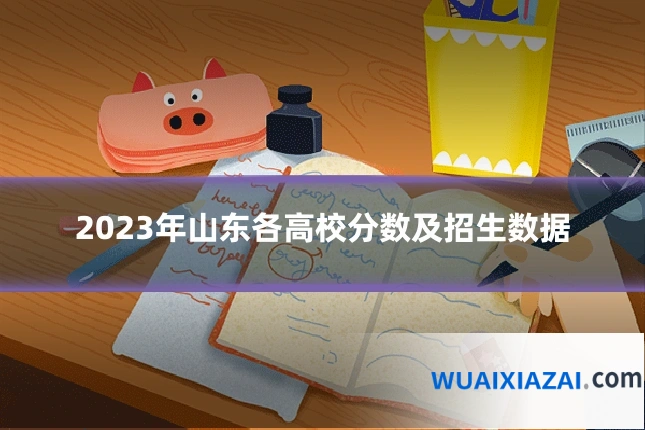 2023年山东各高校分数及招生数据