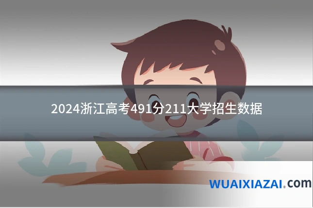 2024浙江高考491分211大学招生数据