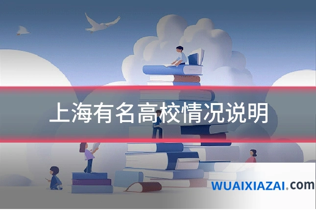 上海有名高校情况说明