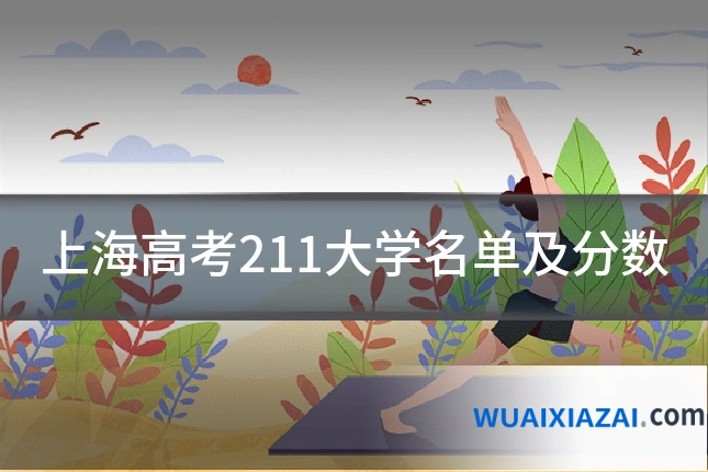 上海高考211大学名单及分数