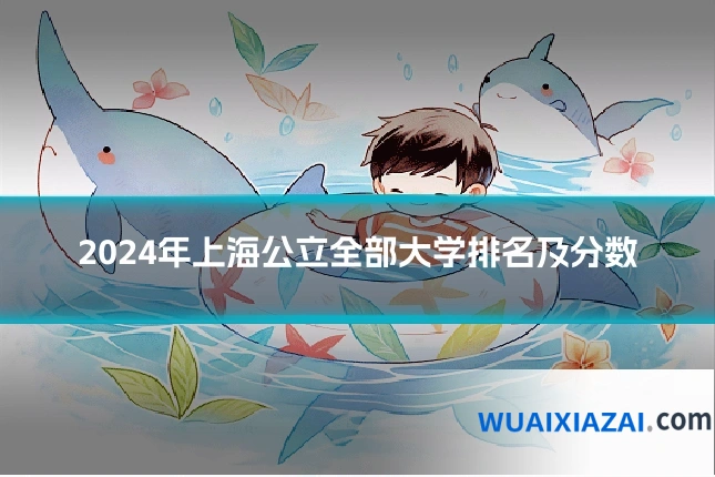 2024年上海公立全部大学排名及分数