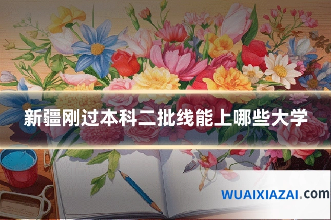 新疆刚过本科二批线能上哪些大学