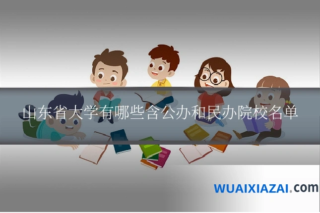 山东省大学有哪些含公办和民办院校名单