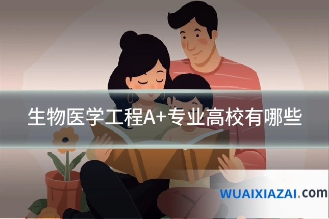 生物医学工程A+专业高校有哪些