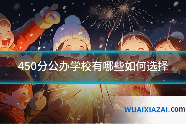 450分公办学校有哪些如何选择
