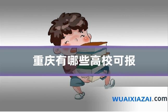 重庆有哪些高校可报