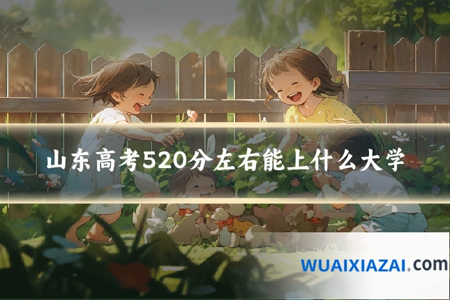 山东高考520分左右能上什么大学