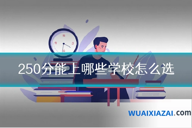 250分能上哪些学校怎么选