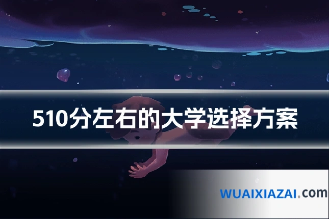 510分左右的大学选择方案
