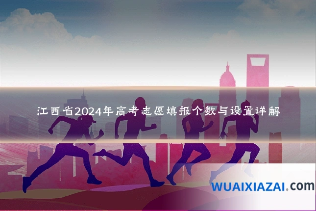 江西省2024年高考志愿填报个数与设置详解