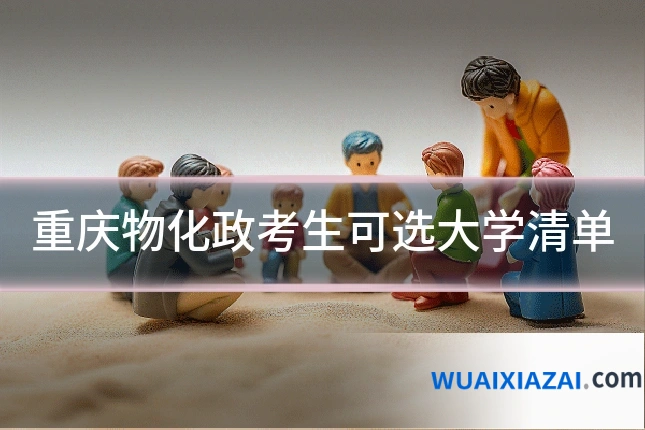 重庆物化政考生可选大学清单