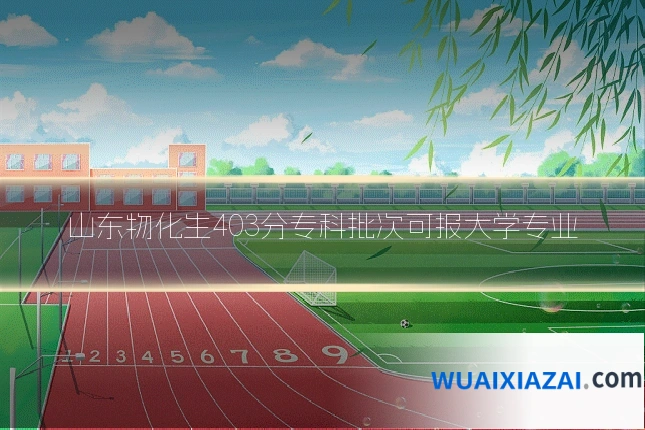 山东物化生403分专科批次可报大学专业